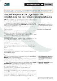 Empfehlung zur Instrumentenkennzeichnung - DGSV