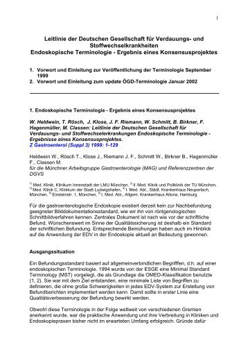 Endoskopische Terminologie - Grafino.at