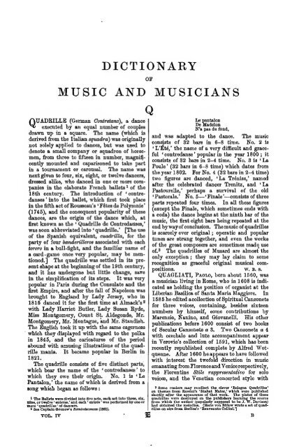 Grove's dictionary of music and musicians