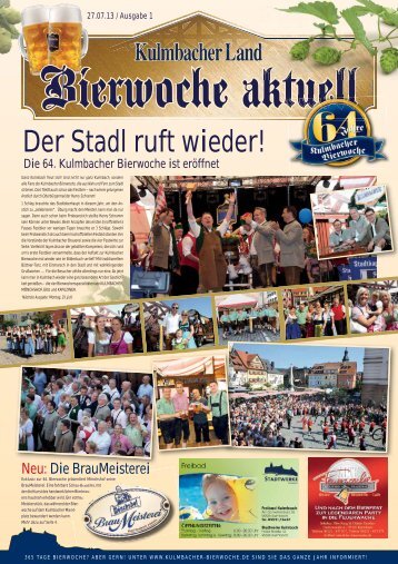 Der Stadl ruft wieder! - Bierfestzeitung