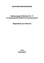 2 Räumlicher Geltungsbereich - in der Gemeinde Wachtendonk