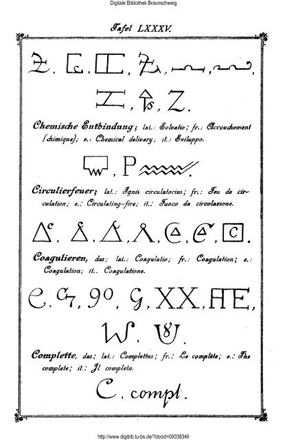 Die Geheimsymbole der Alchymie, Arzneikunde und Astrologie des ...