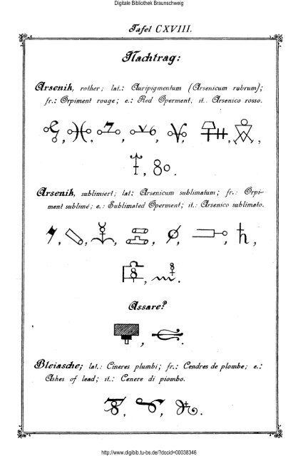 Die Geheimsymbole der Alchymie, Arzneikunde und Astrologie des ...