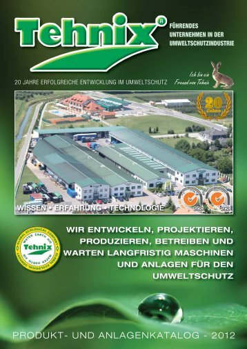 PRODUKT- UND ANLAGENKATALOG - 2012 - Tehnix