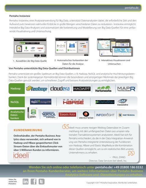 Pentaho Big Data Analytics