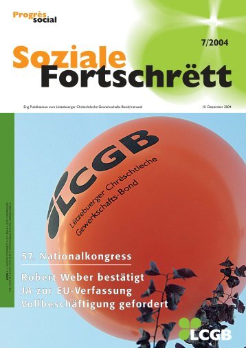 57. Nationalkongress Robert Weber bestätigt JA zur EU ... - LCGB