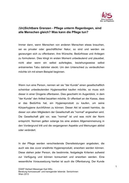 Artikel öffnet sich als PDF - Wiener Sozialdienste