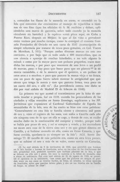 Documentos para la Historia de la Moneda Provincial de la ... - BAGN