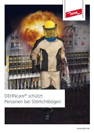DEHNcare® schützt Personen bei Störlichtbögen - DEHN + SÖHNE ...