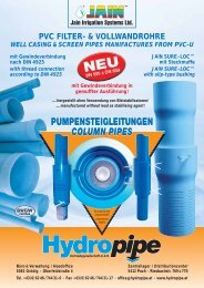 JAIN SURE- LOC™ Filter- & Vollwandrohre aus PVC-U mit ...