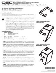 YM-300 and YM-360 User Manual - QSC Audio Products