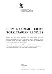 crimes committed by totalitarian regimes - Ministrstvo za pravosodje
