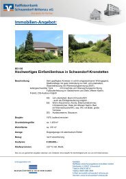 Exposé (PDF) - Raiffeisenbank Schwandorf-Nittenau eG