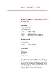 Geschäftsbericht - Stadt-Sparkasse Langenfeld