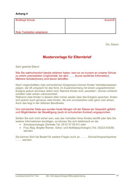 Krisenmanagement DirektorInnen - Schulpsychologie