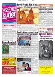 Ausgabe 31 Mittwoch - Wochenkurier