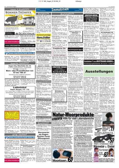 Ausgabe 31 Mittwoch - Wochenkurier