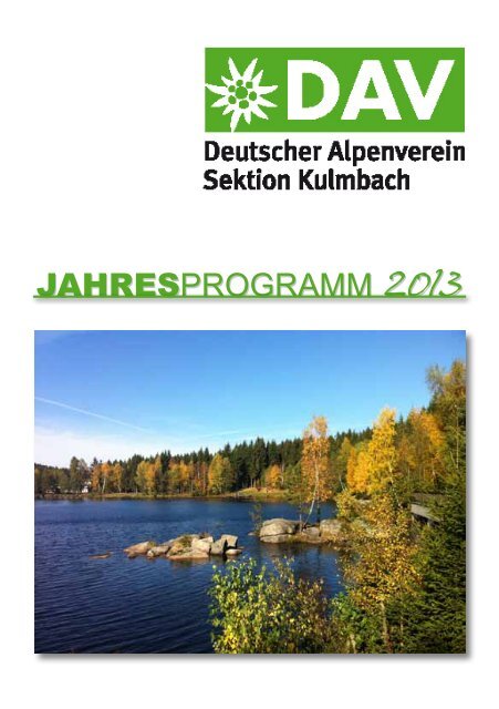 Download - Deutscher Alpenverein - Sektion Kulmbach
