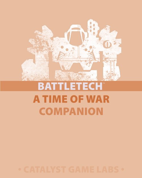 BattleTech: A Time of War: The BattleTech RPG