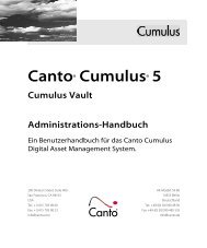 Vault Server installieren - Canto