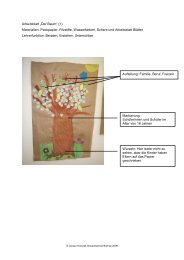 Arbeitsblatt „Der Baum“ (1) Materialien: Packpapier, Filzstifte ...
