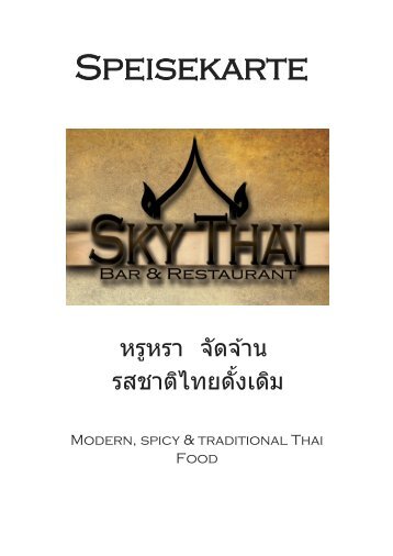 Vorspeisen Appetizers - skythai