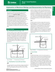 Explanation of Maximum Ratings and Characteristics for ... - Littelfuse