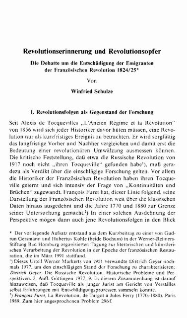 Revolutionserinnerung und Revolutionsopfer. Die ... - Historicum.net
