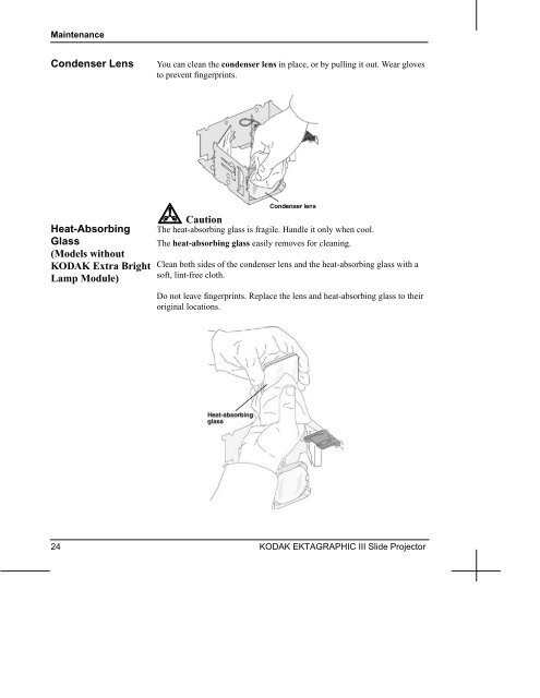 KODAK EKTAGRAPHIC III Slide Projectors - Support Home Page ...