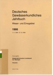 Deutsches G ewässe rku nd I iches Jahrbuch - Niedersächsischer ...