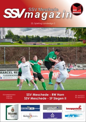 9. Ausgabe 28. /30. April/13 - fussball ssv meschede