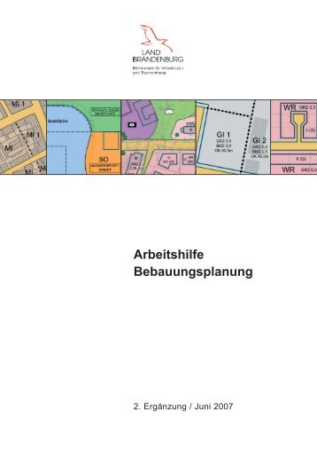 Arbeitshilfe Bebauungsplanung - Ministerium für Infrastruktur und ...