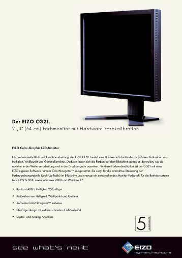 EIZO Datenblatt