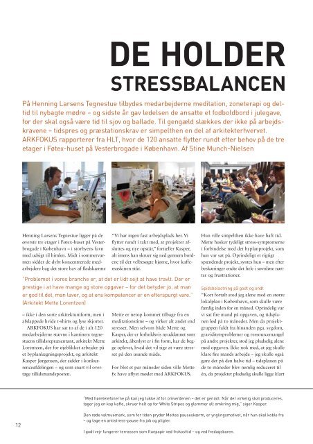 TEMA: ANTISTRESS - Arkitektforbundet