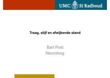 Bart Post N l Neuroloog - Kinderneurologie Nijmegen