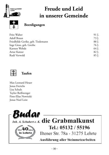 Schnittpunkte2012-03Jul-sep.pdf - Matthäusgemeinde Lehrte