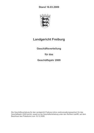 Landgericht Freiburg