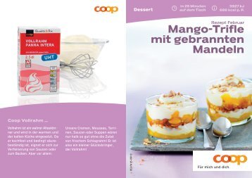 Mango-Trifle mit gebrannten Mandeln - Coop@Home - Maintenance