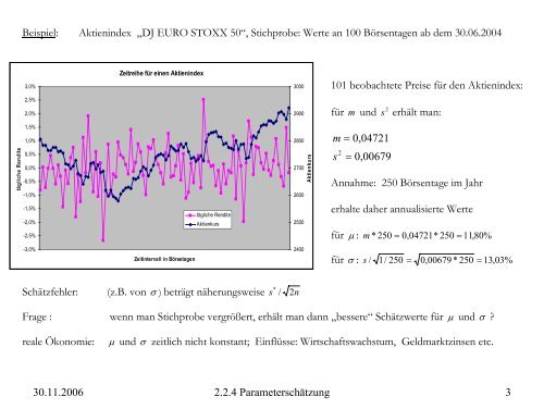 Übergang von diskreten zu kontinuierlichen Modellen in der ...