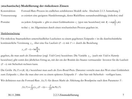 Übergang von diskreten zu kontinuierlichen Modellen in der ...