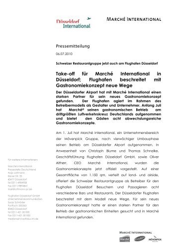 PM_DuesseldorfEroeffnung_20100706.pdf - Marché Restaurants