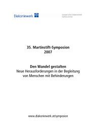 35. Martinstift-Symposion 2007 Den Wandel gestalten Neue ...