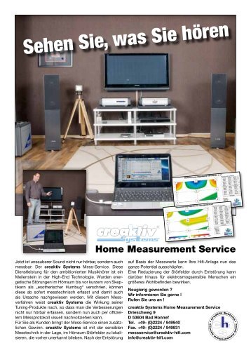 Measurement-Service - creaktiv Systems