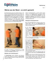 Wärme aus der Wand – so wird's gemacht - WEM Wandheizung