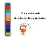 Erstspracherwerb Sprachentwicklung: Wortschatz