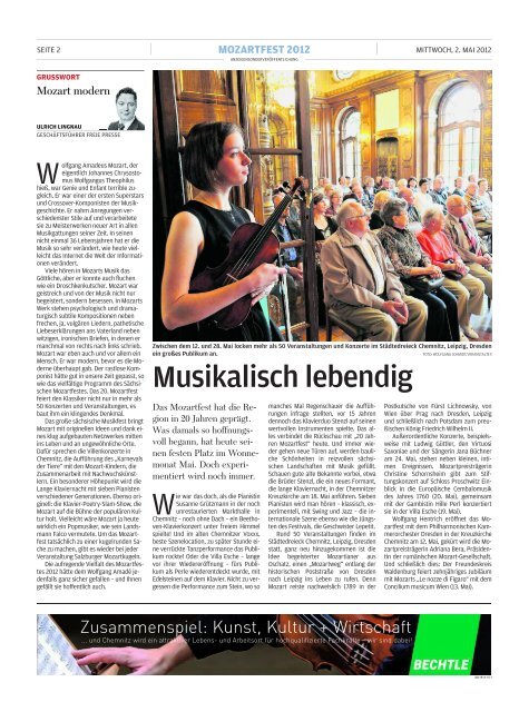 die Beilage Freie Presse - Sächsische Mozart-Gesellschaft e.V.