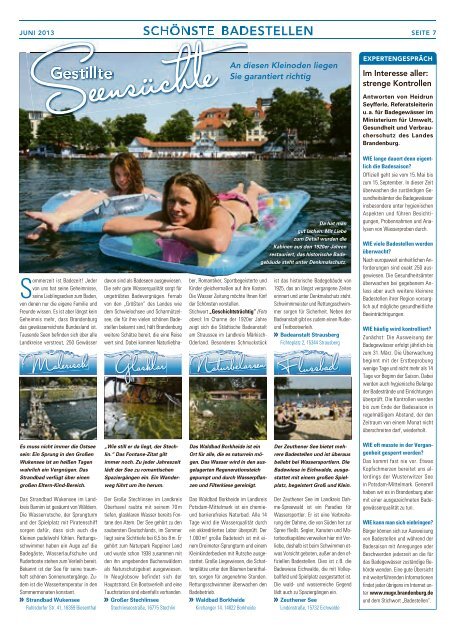 Ausgabe 2 2013 - Wasser- und Abwasserverband Elsterwerda