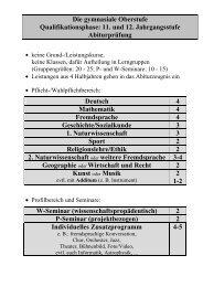 Die gymnasiale Oberstufe Qualifikationsphase: 11. und 12 ...