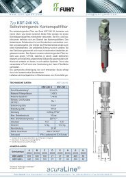 acuraAir COMPRESSED AIR FILTER CDF 290 - Fuhr GmbH
