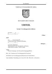 URTEIL - Thüringer Oberverwaltungsgericht